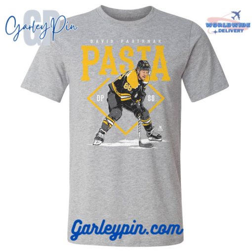 David Pastrnak Pasta Heather Gray T-Shirt