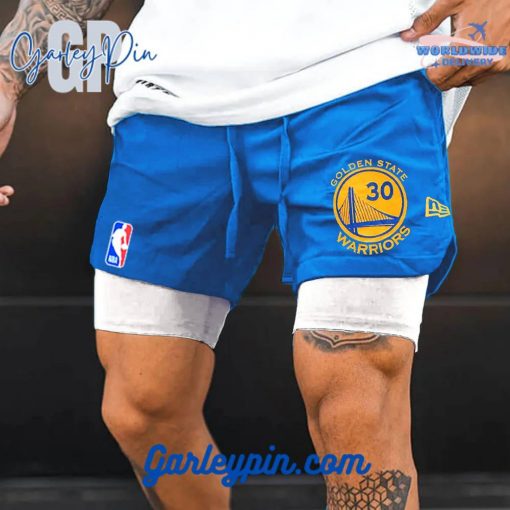 Golden State Warriors NBA Blue Shorts
