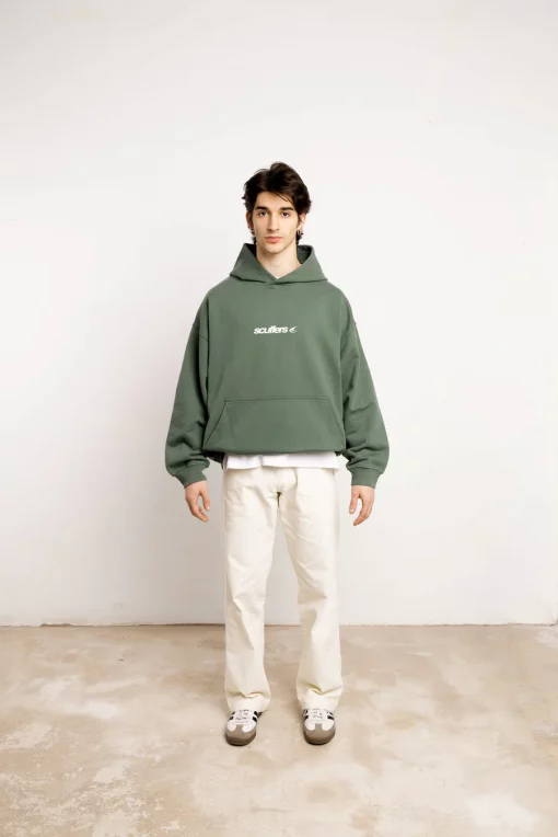 Scuffers With Love Green Hoodie