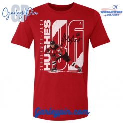 Jack Hughes Stretch Red T-Shirt