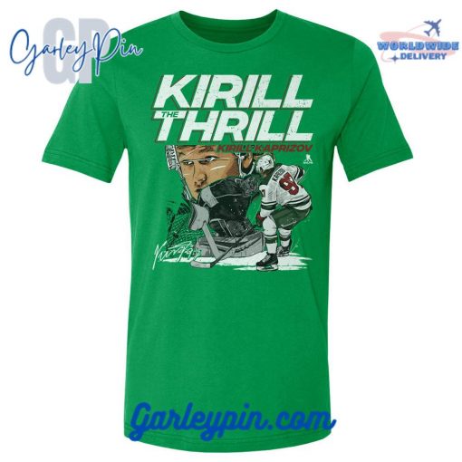 Kirill Kaprizov Kirill The Thrill Kelly Green T-Shirt