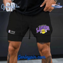 Los Angeles Lakers NBA Team Black Shorts