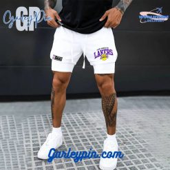 Los Angeles Lakers NBA Team White Shorts