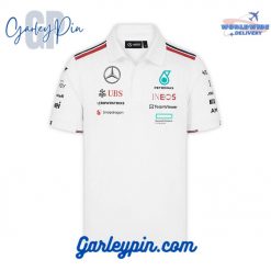 MercedesAMG Petronas F1 2024 Team White Polo