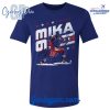 Mika Zibanejad Player Map Heather Gray T-Shirt