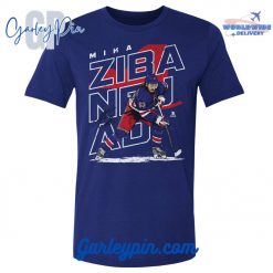 Mika Zibanejad Player Map Royal Blue T-Shirt