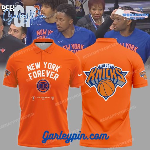 New York Knicks 2024 New York Forever Orange Polo Shirt