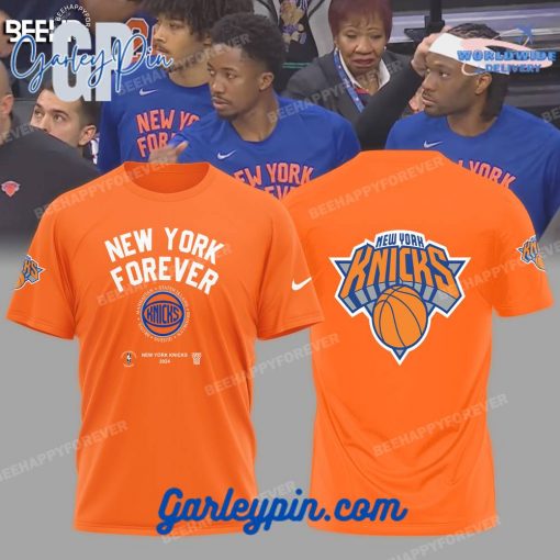New York Knicks 2024 New York Forever Orange T-Shirt