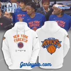 New York Knicks 2024 New York Forever White Hoodie