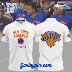 New York Knicks 2024 New York Forever White Polo Shirt