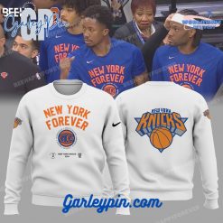 New York Knicks 2024 New York Forever White Sweatshirt