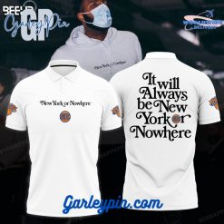 New York Knicks It Will Always Be New York or NoWhere White Polo Shirt