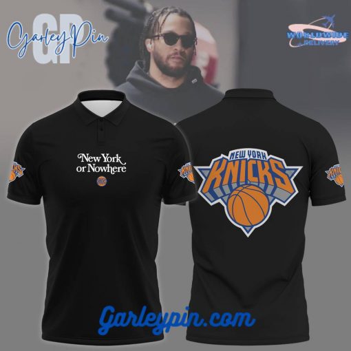 New York Knicks New York or NoWhere Black Polo Shirt