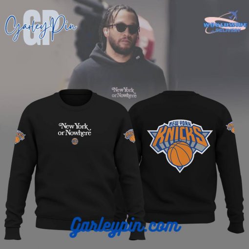 New York Knicks New York or NoWhere Black Sweatshirt