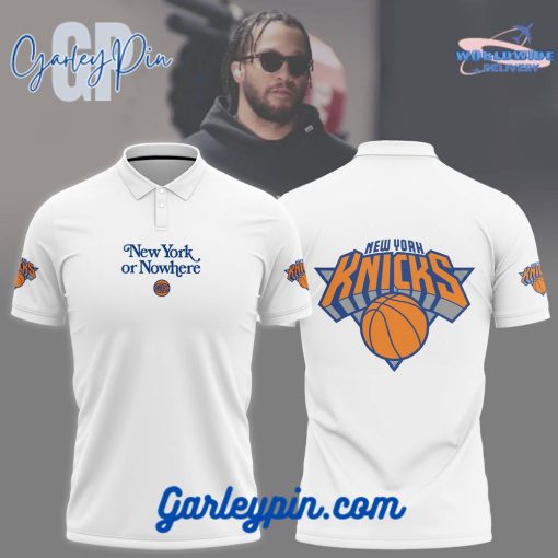 New York Knicks New York or NoWhere White Polo Shirt