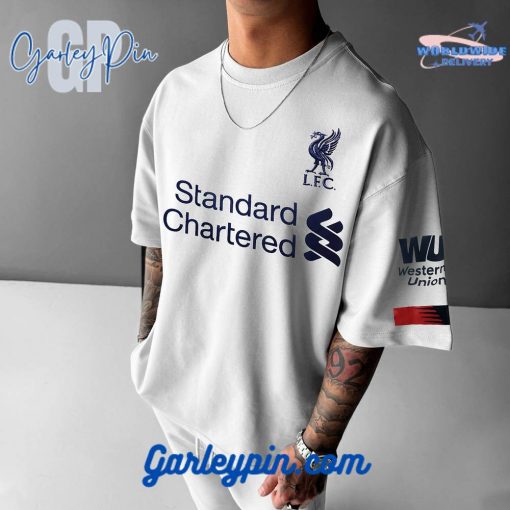 Oversized Liverpool White Casual Tee