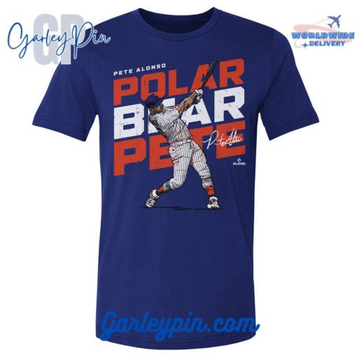 Pete Alonso Polar Bear Royal Blue T-Shirt