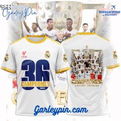 Real Madrid Laliga 23/24 Champions 36 Campeones T-Shirt