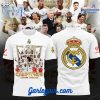 Real Madrid Laliga 23/24 Champions Emirates Fly Better White T-Shirt