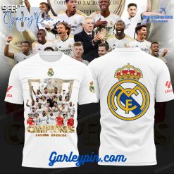 Real Madrid Laliga 23/24 Champions White T-Shirt