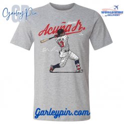 Ronald Acuna Jr. Score Heather Gray T-Shirt