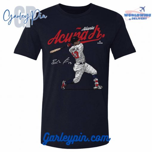 Ronald Acuna Jr. Score True Navy T-Shirt