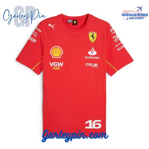 Scuderia Ferrari 2024 Charles Leclerc Driver T-Shirt