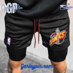 Seattle Supersonics NBA Black Shorts