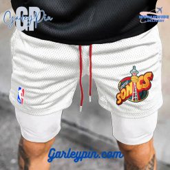 Seattle Supersonics NBA White Shorts