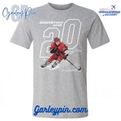 Sebastian Aho Offset Heather Gray T-Shirt